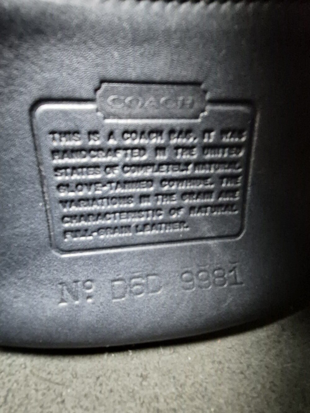 Vintage Coach Navy Watson Bag #9981 - Picture 12 of 15